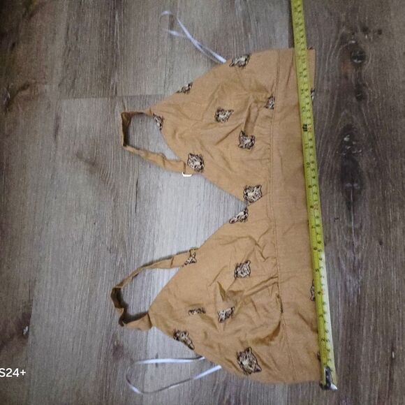 Leopard Print Tan Crop Top - Picture 2 of 7